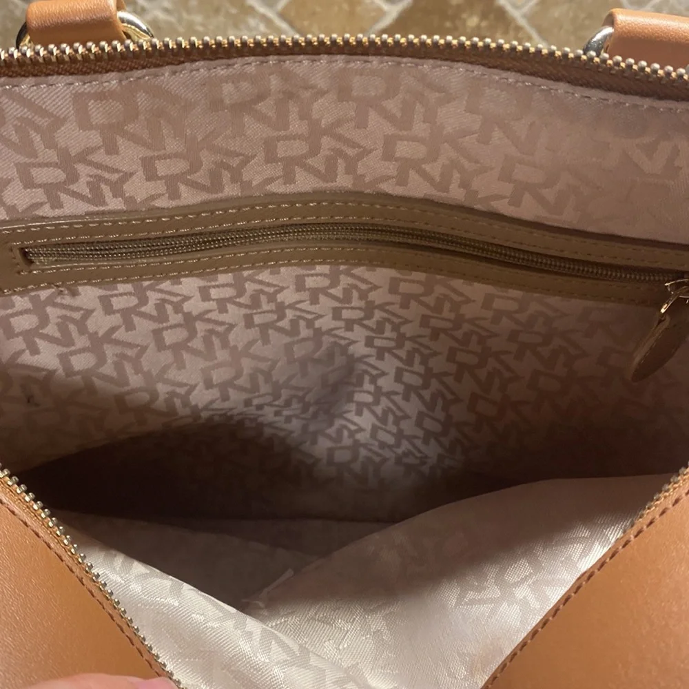 DKNY Heritage Coated Logo Leather Satchel - Picture 7 of 7